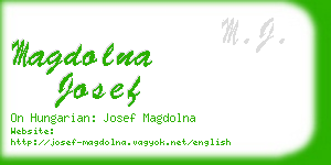 magdolna josef business card